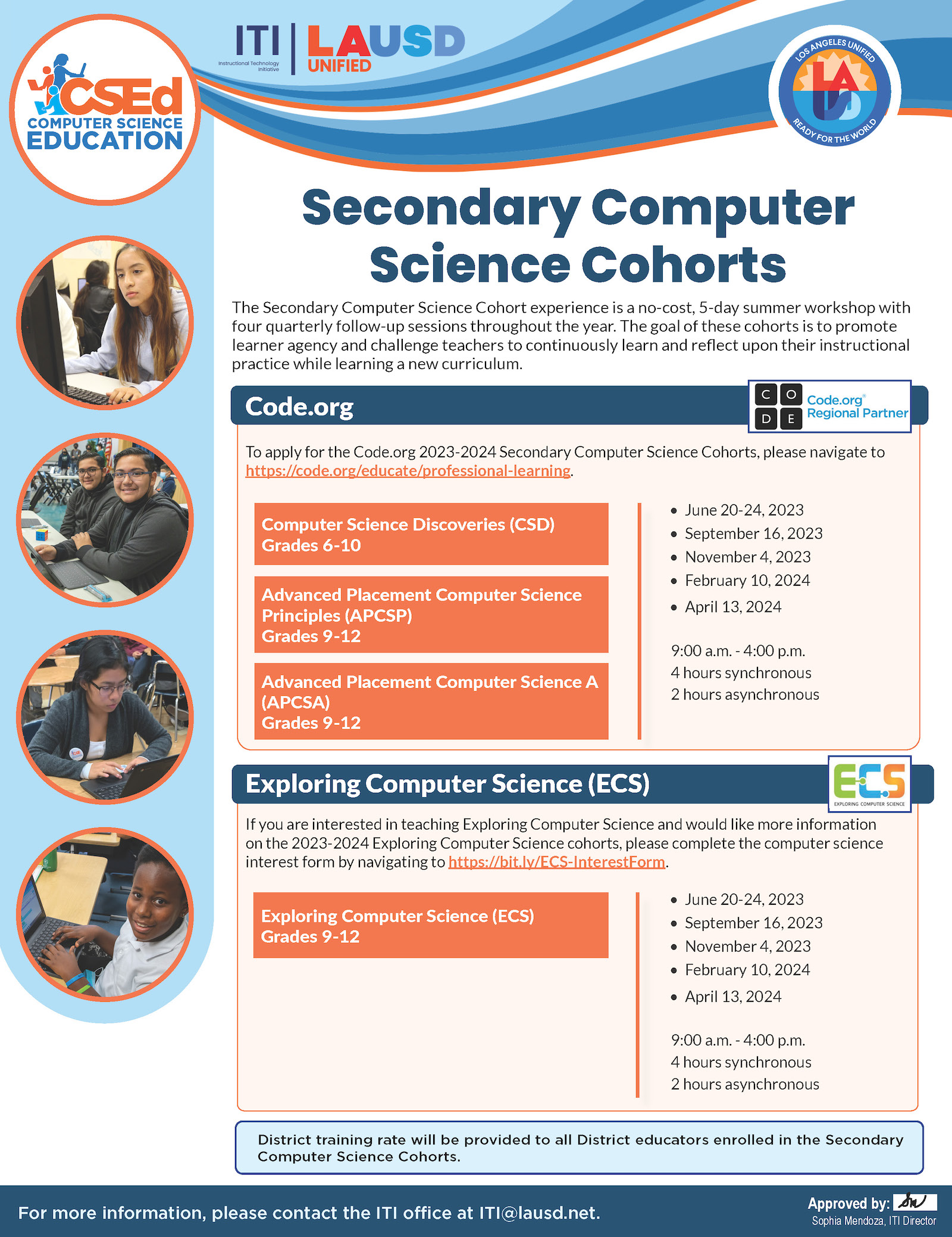 Computer Science Educaction Course Catalog imgage